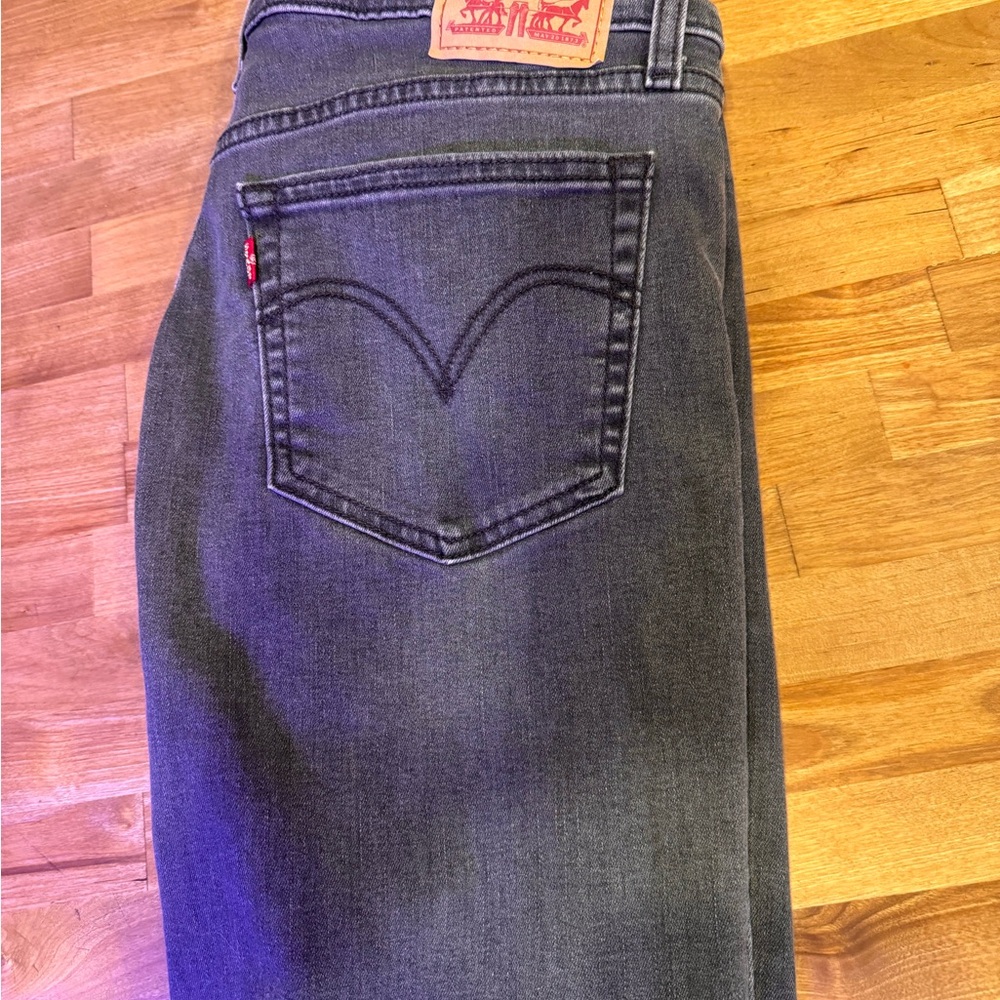 Levi's women’s Dark Gray Straight Jeans